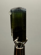 Load image into Gallery viewer, Blue Cap Dark Green Stak Nala Tourmaline with Cleavelandite – Haramosh Mountains, Pakistan | Thumbnail Specimen
