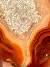 Load image into Gallery viewer, Polished Malawi Agate Half – High-Grade African Banded Agate Display Specimen
