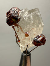 Load image into Gallery viewer, High-Grade Naturally Faceted Red Spessartine Garnet on Matrix — Skardu, Pakistan
