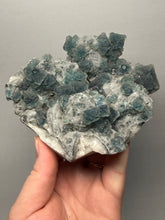 Load image into Gallery viewer, Premium Natural Blue Fluorite on Quartz Matrix

Collector Mineral Specimen – Inner Mongolia, China

Xianghualing Mine, Hunan Province, China
