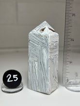 Load image into Gallery viewer, White Pseudomorph Agate after Anhydrite Obelisk Tower from Mexico
