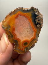 Load image into Gallery viewer, Polished Malawi Agate Half – High-Grade African Banded Agate Display Specimen
