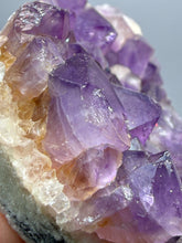 Load image into Gallery viewer, Premium Hematite-Phantom Deep Magenta Ametrine Cluster | Deccan Traps, India | Collector Mineral Specimen
