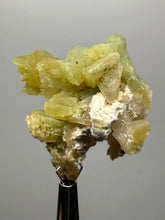 Load image into Gallery viewer, High-Grade Green Heulandite on Peach Stilbite Crystal Cluster | Deccan Traps, Maharashtra, India | Collector Mineral Specimen
