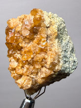 Load image into Gallery viewer, Hessonite Garnet Cluster on Matrix – Natural Collector Specimen from Pakistan | High-Grade Orange-Red Garnet Crystals
