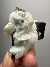 Load image into Gallery viewer, Dark Green Cap Stak Nala Tourmaline with Cleavelandite Matrix – Haramosh Mountains, Pakistan
