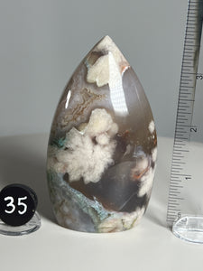 A+++ Flower Agate and Opal Free Form from China • High Grade