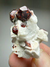 Load image into Gallery viewer, High-Grade Naturally Faceted Red Spessartine Garnet on Matrix — Skardu, Pakistan
