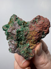 Load image into Gallery viewer, Brochantite Collector Mineral Specimen – Vivid Green Copper Crystals from Morocco
