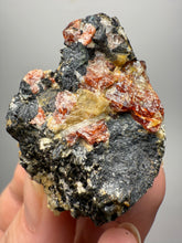 Load image into Gallery viewer, Naturally Faceted Zircon Crystal on Pegmatite–Biotite Matrix • Pakistan Mineral Specimen
