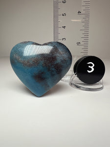 Blue Trolleite from Brazil • Heart