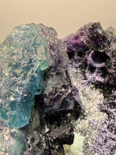 Load image into Gallery viewer, High-Grade Rare Purple-Green-Blue Cubic Fluorite | Cabinet Mineral Collector Specimen | Zhejiang Province, China
