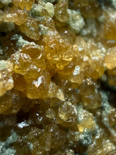 Load image into Gallery viewer, Hessonite Garnet Cluster on Matrix – Natural Collector Specimen from Pakistan | High-Grade Orange-Red Garnet Crystals
