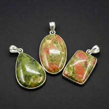 Load image into Gallery viewer, PENDANT | Unakite | 925 Silver Plated
