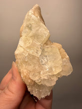 Load image into Gallery viewer, High-Grade Light Green Apophyllite on Pink Stilbite Zeolite | Indian Collector Mineral Specimen
