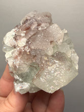 Load image into Gallery viewer, Druzy Green Apophyllite with Druzy Red &amp; Green Heulandite – Deccan Traps, Maharashtra, India
