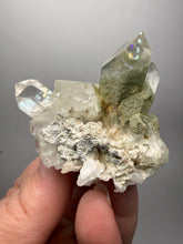Load image into Gallery viewer, Chlorite-Included Quartz Cluster (Green Phantom Quartz) | Pakistan Mineral Specimen
