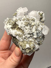 Load image into Gallery viewer, 3.5” New Find: Huanzala Mine Peru Sphalerite + Chalcopyrite + Apatite + Calcite + Quartz | Collector Display Specimen
