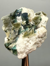 Load image into Gallery viewer, Blue Indicolite Tourmaline and Mica on Matrix – Pegmatite Mineral Specimen from Pakistan

