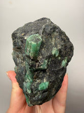 Load image into Gallery viewer, Emerald Variety Green Beryl on Matrix | Northern Bahia, Brazil | Collector Mineral Display Specimen
