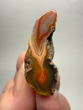 Load image into Gallery viewer, Polished Malawi Agate Half – High-Grade African Banded Agate Display Specimen
