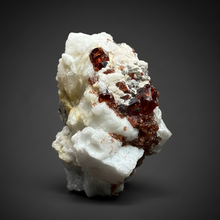 Load image into Gallery viewer, High-Grade Naturally Faceted Red Spessartine Garnet on Matrix — Skardu, Pakistan
