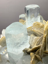 Load image into Gallery viewer, Premium Aquamarine with Mica on Matrix  Collector Mineral Specimen – Nagar Valley, Pakistan
