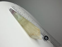 Load image into Gallery viewer, Dendrite Manganese and Iron Included Rainbow Fluorite Wand
