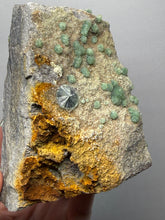 Load image into Gallery viewer, High-Grade Green Wavellite Collectors Specimen - Radiating Botryoidal Crystal Formation - Arkansas, USA
