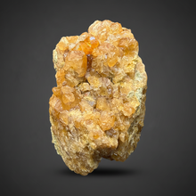 Load image into Gallery viewer, Hessonite Garnet Cluster on Matrix – Natural Collector Specimen from Pakistan | High-Grade Orange-Red Garnet Crystals
