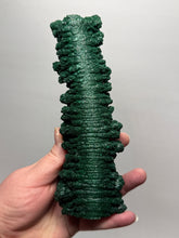 Load image into Gallery viewer, 7.1” Museum-Grade Druzy Malachite Stalactite “Cave” Formation | DR Congo | Mineral Collector Specimen
