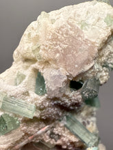 Load image into Gallery viewer, Pink Morganite, Blue Green Indicolite &amp; Purple Lepidolite Mineral Specimen from Pakistan – Collector Grade Pegmatite Piece
