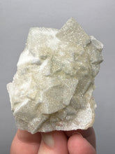 Load image into Gallery viewer, Rare Druzy Golden “Diamond” Calcite on Zeolite Matrix — Maharashtra, India | Collector Cabinet Specimen
