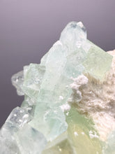 Load image into Gallery viewer, Luminous Mint Apophyllite with Glittering Druzy Sugar Quartz – India
