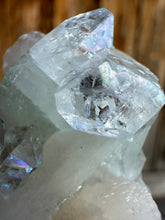 Load image into Gallery viewer, Light Mint Green Radial Apophyllite + White Stilbite • Maharashtra, India

