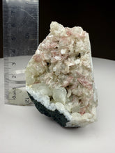 Load image into Gallery viewer, Pink and Pearl Heulandite + White Botryoidal Chalcopyrite • Maharashtra, India
