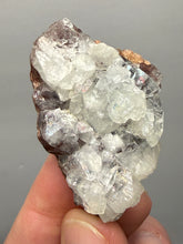 Load image into Gallery viewer, Lustrous Apophyllite over Red Heulandite (Zeolite Pocket) — Deccan Traps, Maharashtra, India
