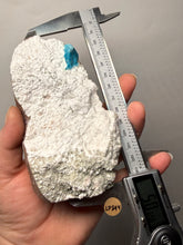 Load image into Gallery viewer, Rare Electric Blue Cavansite on Druzy Matrix – Collector Mineral Specimen | India

