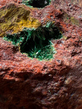 Load image into Gallery viewer, Brochantite Collector Mineral Specimen – Vivid Green Copper Crystals from Morocco
