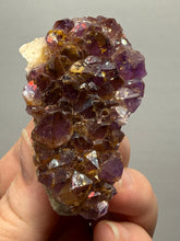 Load image into Gallery viewer, Premium Hematite-Phantom Deep Magenta Ametrine Cluster | Deccan Traps, India | Collector Mineral Specimen
