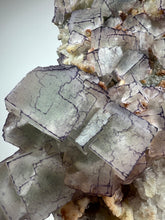 Load image into Gallery viewer, QR Code Fluorite with Druzy Chalcedony from Guizhou Province, China
