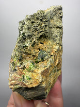 Load image into Gallery viewer, Gemmy Green Garnet on Matrix – Pakistan Collector Specimen
