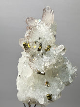 Load image into Gallery viewer, Chalcopyrite on Quartz Specimen | Borieva Mine, Madan Ore Field, Rhodope Mountains, Bulgaria

