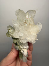 Load image into Gallery viewer, Chlorite-Included Quartz Cluster (Green Phantom Quartz) – Pakistan Mineral Specimen
