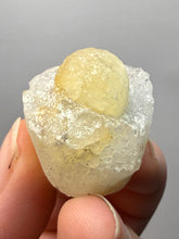 Load image into Gallery viewer, Rare Botryoidal Yellow Fluorite on Quartz Matrix  Collector Mineral Specimen – Maharashtra, India

