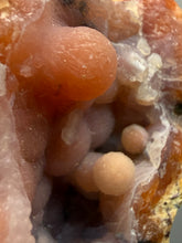 Load image into Gallery viewer, “Goblin Chalcedony” Pink &amp; Orange Druzy Botryoidal Stalactites— Tichka Massif, High Atlas, Morocco
