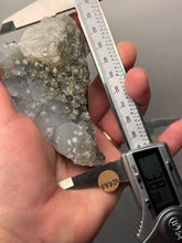 Load image into Gallery viewer, Druzy Chalcedony Stalactite with Druzy Clear Apophyllite &amp; Optical Calcite | Maharashtra, India
