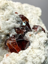 Load image into Gallery viewer, High-Grade Naturally Faceted Red Spessartine Garnet on Matrix — Skardu, Pakistan
