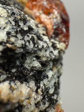 Load image into Gallery viewer, Naturally Faceted Zircon Crystal on Pegmatite–Biotite Matrix • Pakistan Mineral Specimen
