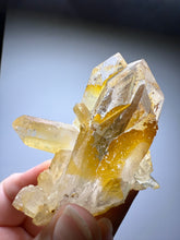 Load image into Gallery viewer, High Grade Golden Iron-Stained Himalayan Quartz Cluster | Rare Pakistan Mineral Specimen | Collector Display Crystal
